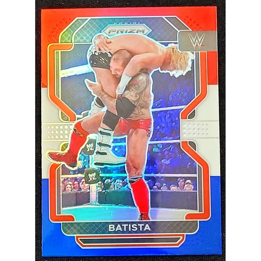 2021‎ PANINI PRIZM WWE BATISTA RED, WHITE & BLUE PRIZM